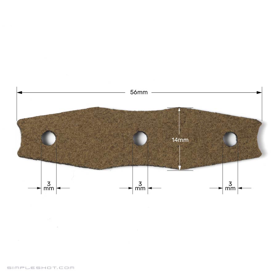 Brown Microfiber Standard SimpleShot Pouch (12 Pack)