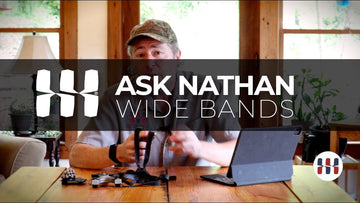 What do I do when my slingshot band is wider than the slingshot forktip?